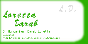 loretta darab business card